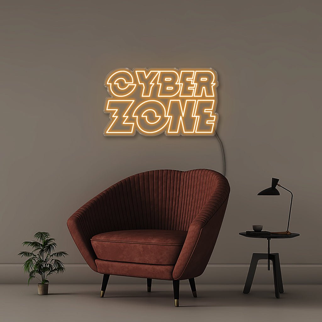 Cyber Zone - Neonific - LED Neon Signs - 75 CM - Orange