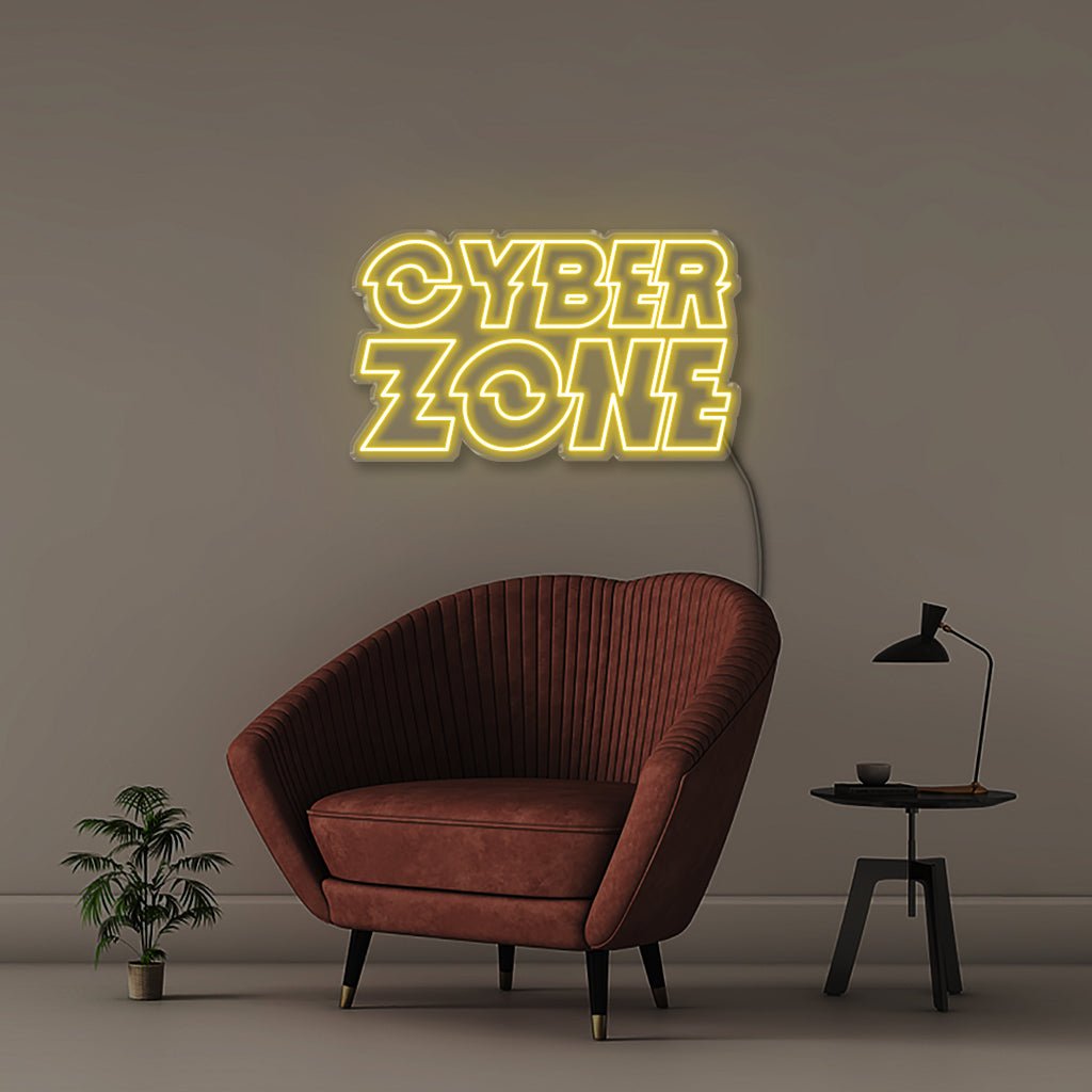 Cyber Zone - Neonific - LED Neon Signs - 75 CM - Yellow