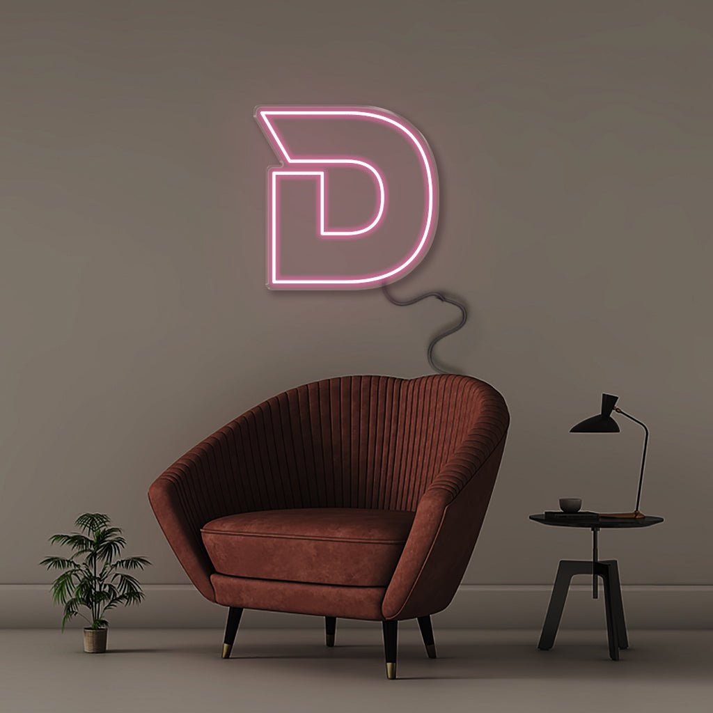D - Neonific - LED Neon Signs - 50 CM - Light Pink