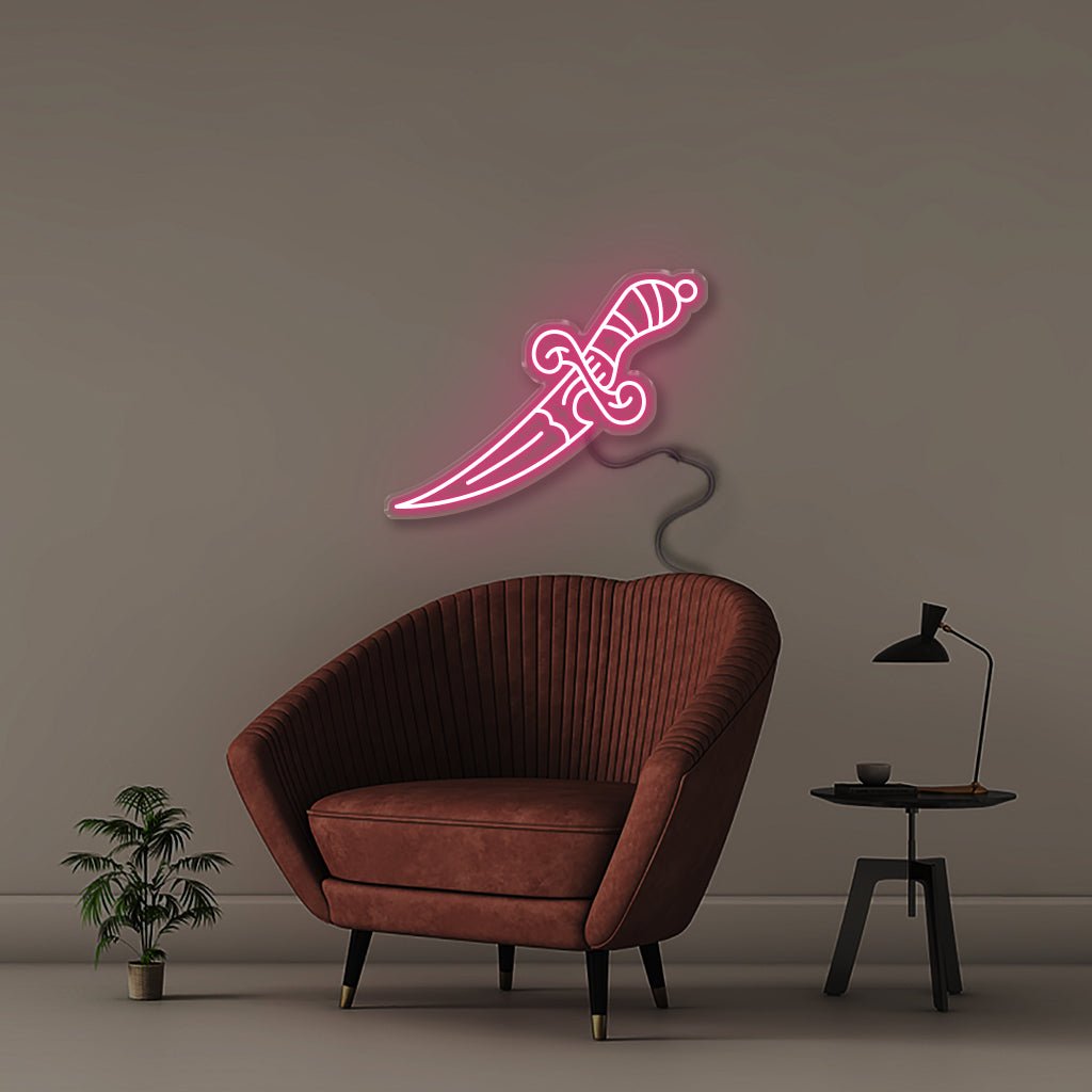 Dagger - Neonific - LED Neon Signs - 50 CM - Pink