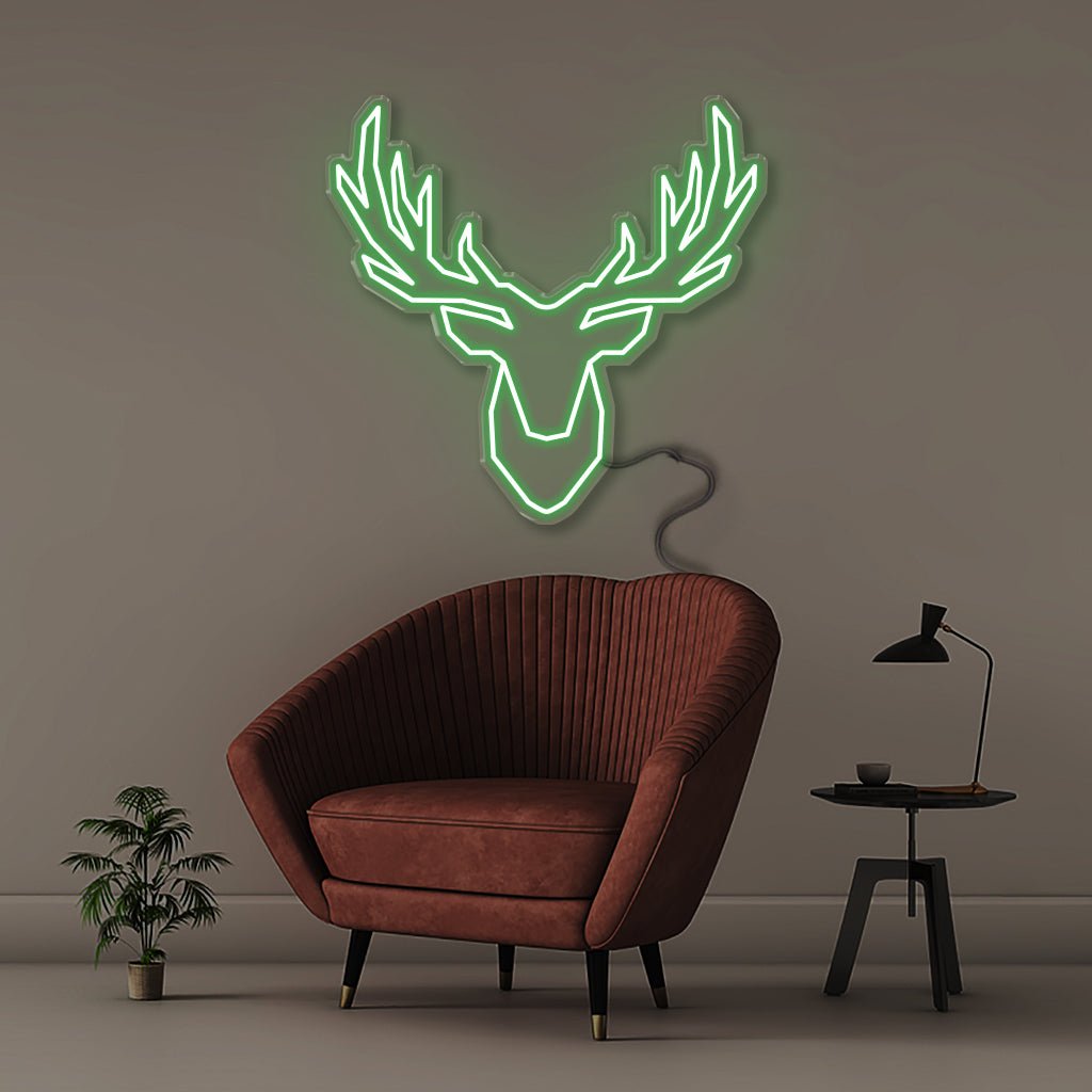 Deer - Neonific - LED Neon Signs - 50 CM - Green