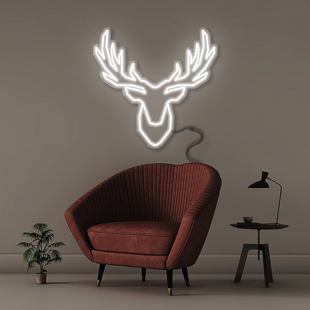 Deer - Neonific - LED Neon Signs - 50 CM - White