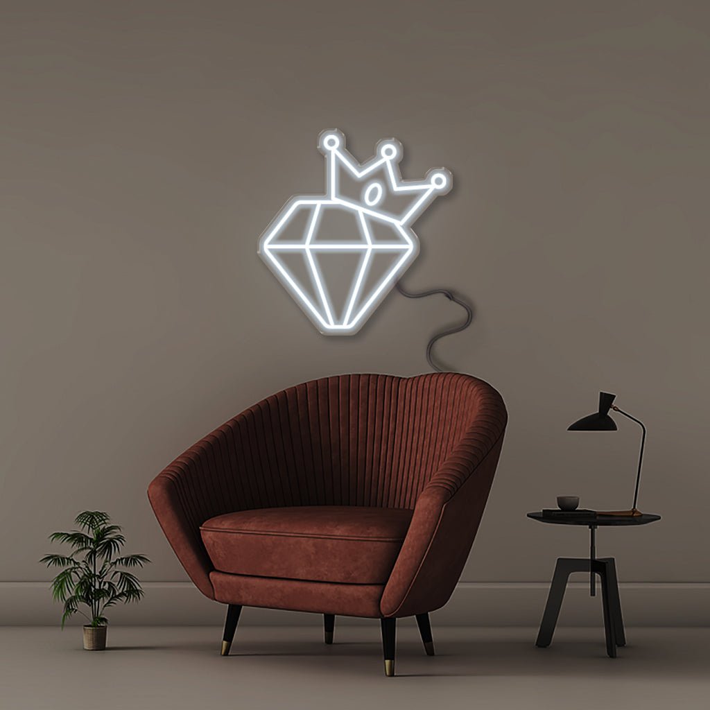 Diamond King - Neonific - LED Neon Signs - 50 CM - Cool White