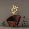 Diamond King - Neonific - LED Neon Signs - 50 CM - Warm White