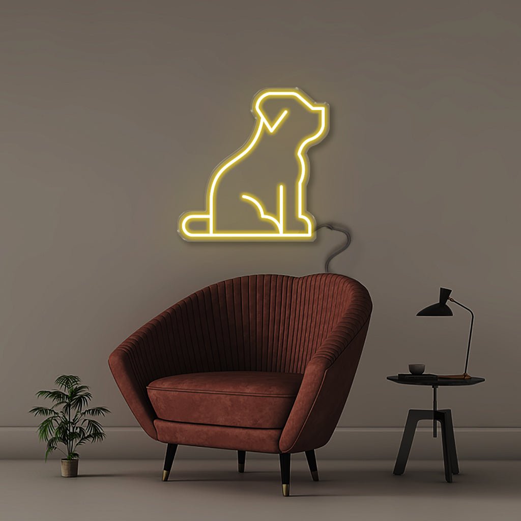 Dog - Neonific - LED Neon Signs - 50 CM - Yellow
