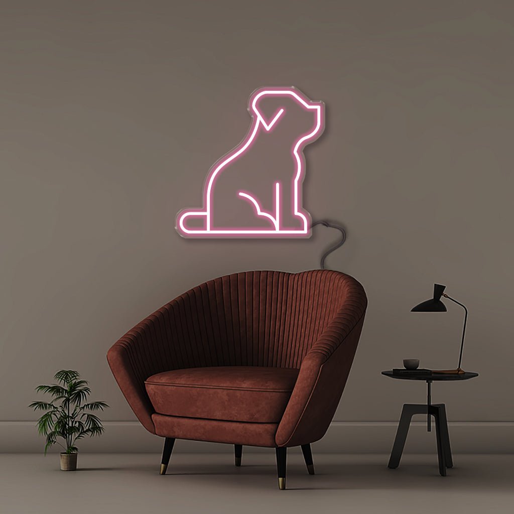 Dog - Neonific - LED Neon Signs - 50 CM - Light Pink