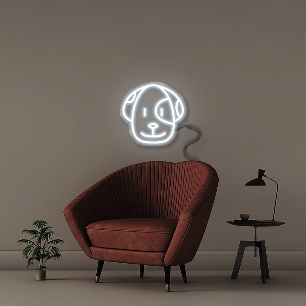 Dog Emoji - Neonific - LED Neon Signs - 50 CM - Cool White