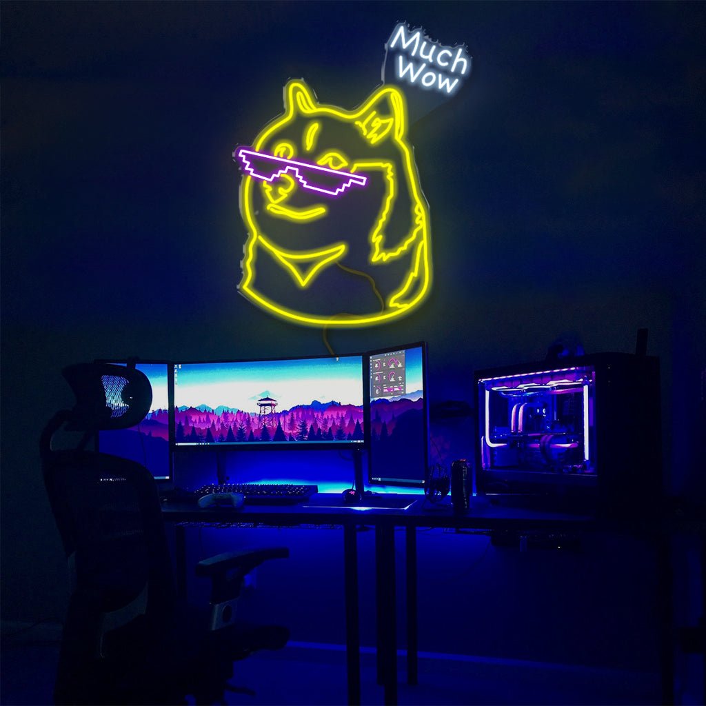 Doge Much Wow - Neonific - LED Neon Signs - 110cm -