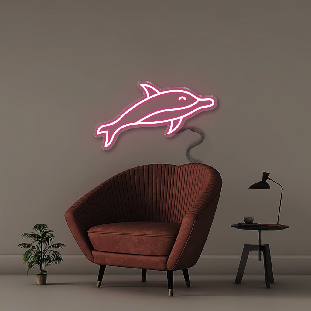 Dolphin - Neonific - LED Neon Signs - 50 CM - Pink