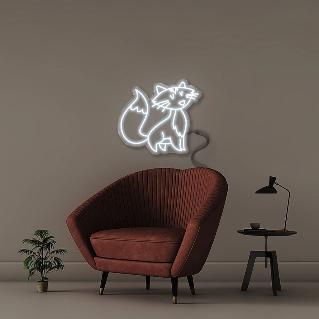 Doodle Cat - Neonific - LED Neon Signs - 50 CM - Cool White