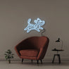 Doodle Dog - Neonific - LED Neon Signs - 50 CM - Light Blue