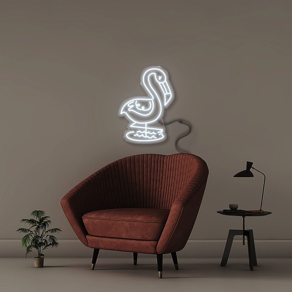 Doodle Flamingo - Neonific - LED Neon Signs - 50 CM - Cool White