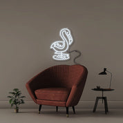 Doodle Flamingo - Neonific - LED Neon Signs - 50 CM - Cool White