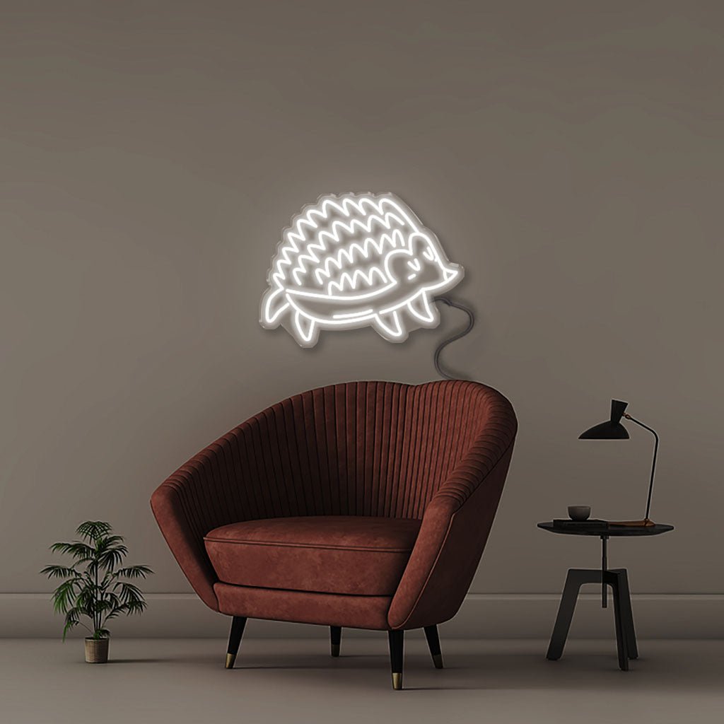 Doodle Hedgehog - Neonific - LED Neon Signs - 50 CM - Cool White