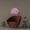 Doodle Hedgehog - Neonific - LED Neon Signs - 50 CM - Light Pink