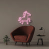 Doodle Horse - Neonific - LED Neon Signs - 50 CM - Light Pink