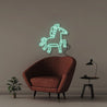 Doodle Horse - Neonific - LED Neon Signs - 50 CM - Sea Foam