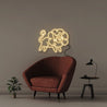 Doodle Lion - Neonific - LED Neon Signs - 50 CM - Warm White