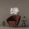 Doodle Lion - Neonific - LED Neon Signs - 50 CM - White