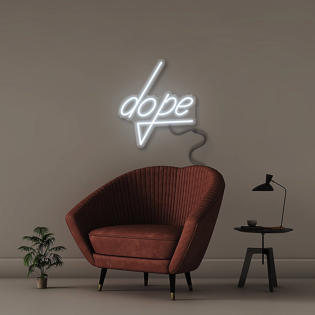 Dope - Neonific - LED Neon Signs - 50 CM - Cool White