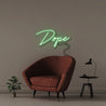Dope - Neonific - LED Neon Signs - 50 CM - Green
