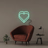 Double Heart - Neonific - LED Neon Signs - 50 CM - Sea Foam