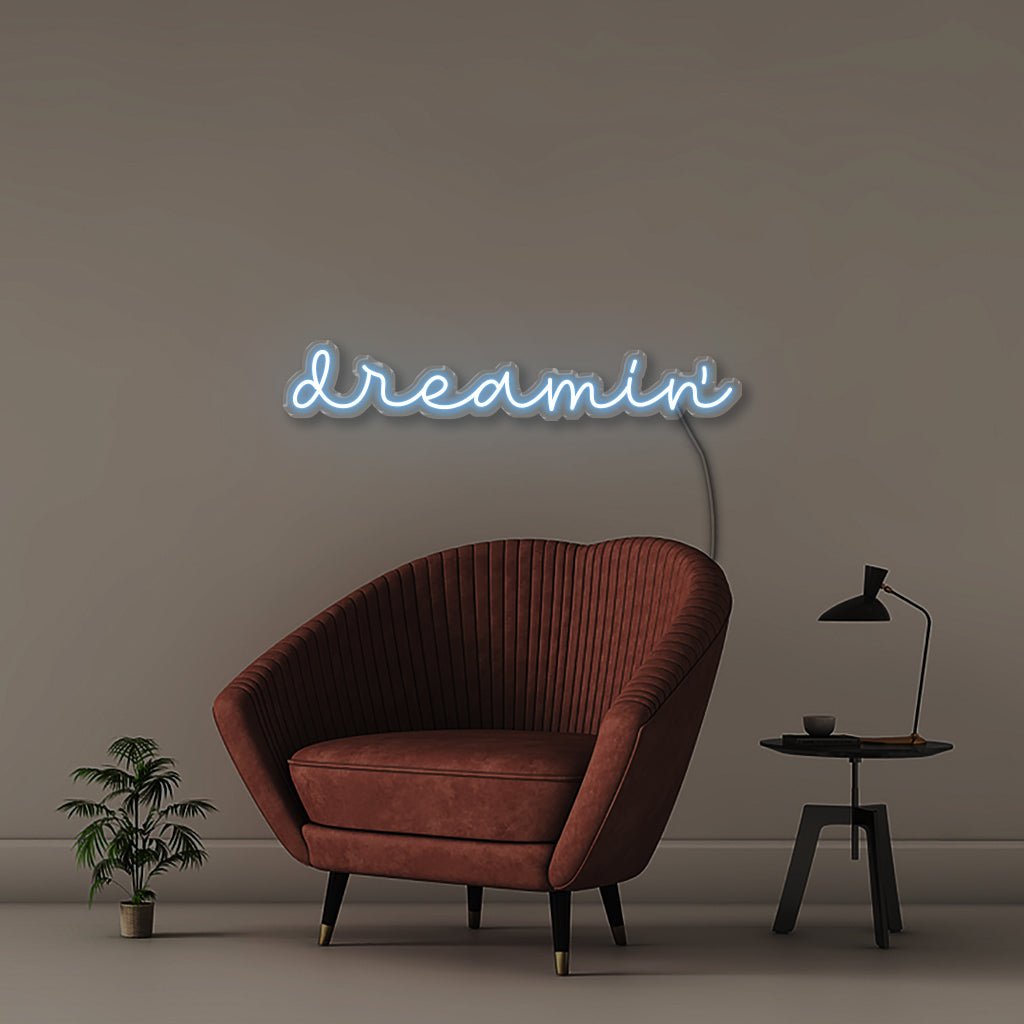 Dreamin - Neonific - LED Neon Signs - 75 CM - Light Blue