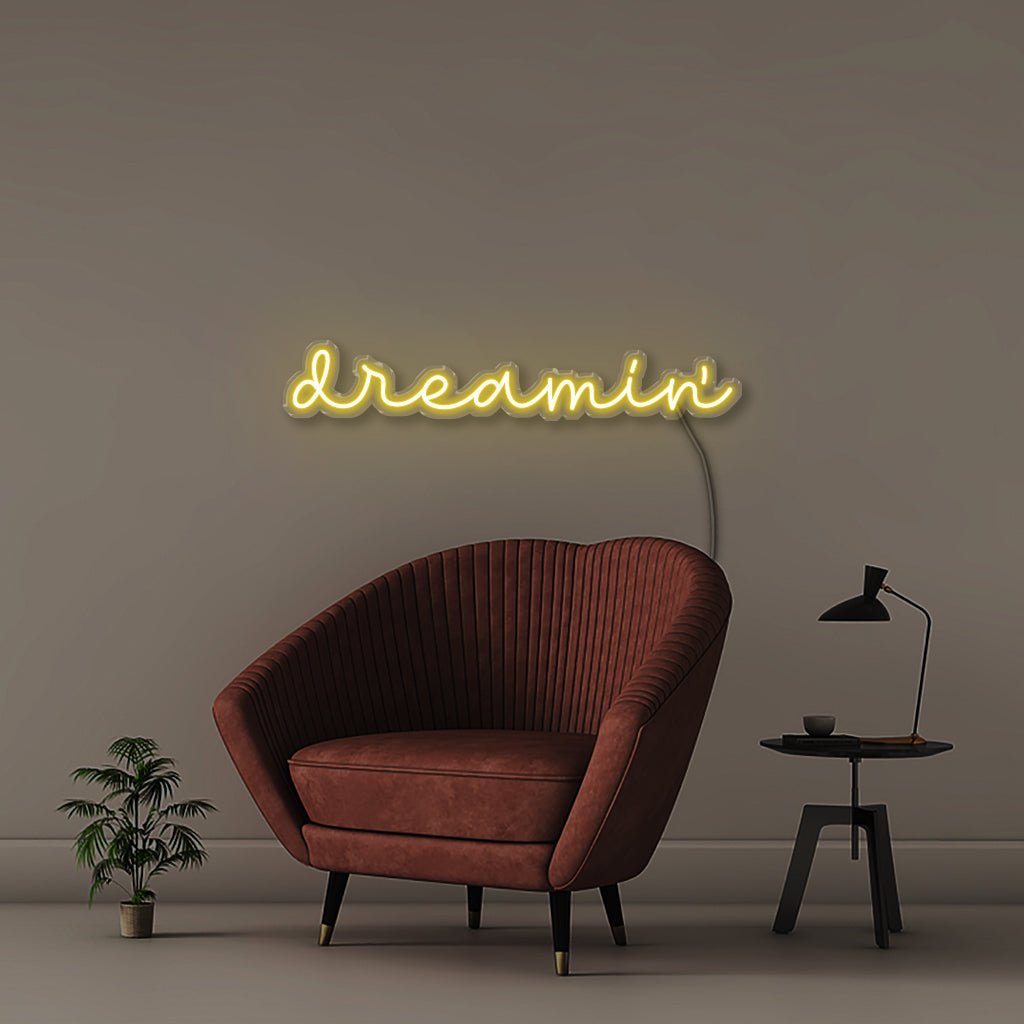 Dreamin - Neonific - LED Neon Signs - 75 CM - Yellow