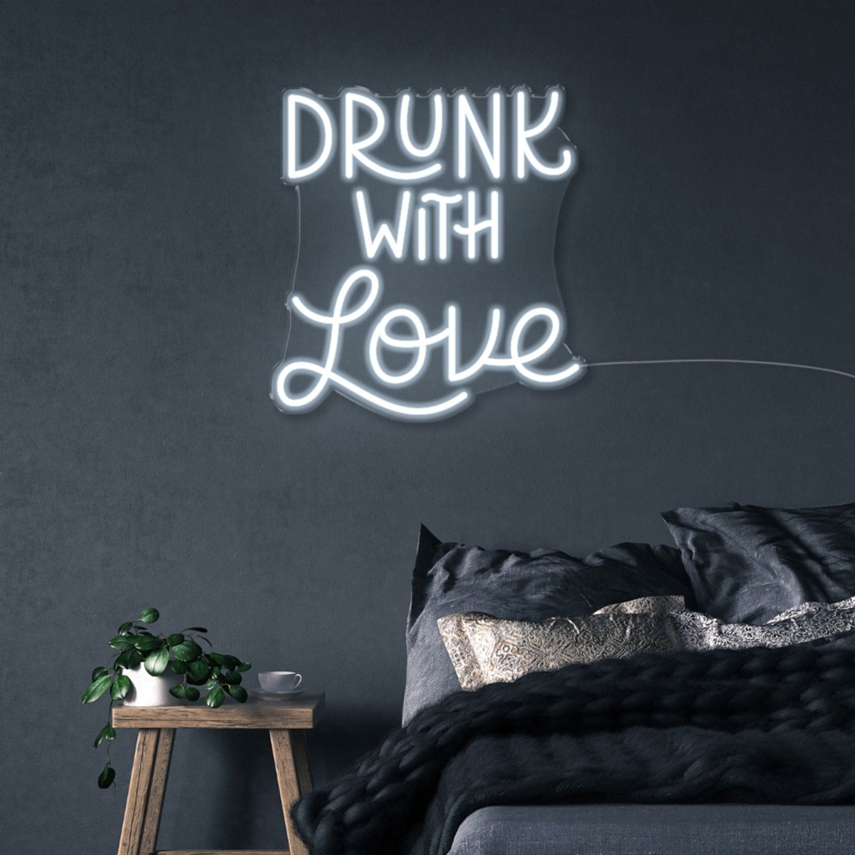 Drunk with Love - Neonific - LED Neon Signs - 50 CM - Cool White