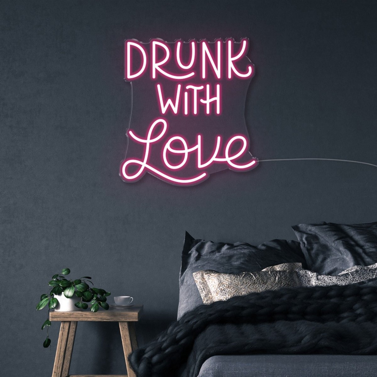 Drunk with Love - Neonific - LED Neon Signs - 50 CM - Pink