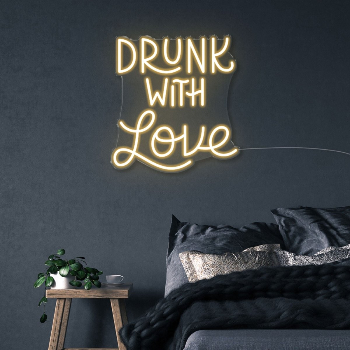 Drunk with Love - Neonific - LED Neon Signs - 50 CM - Warm White
