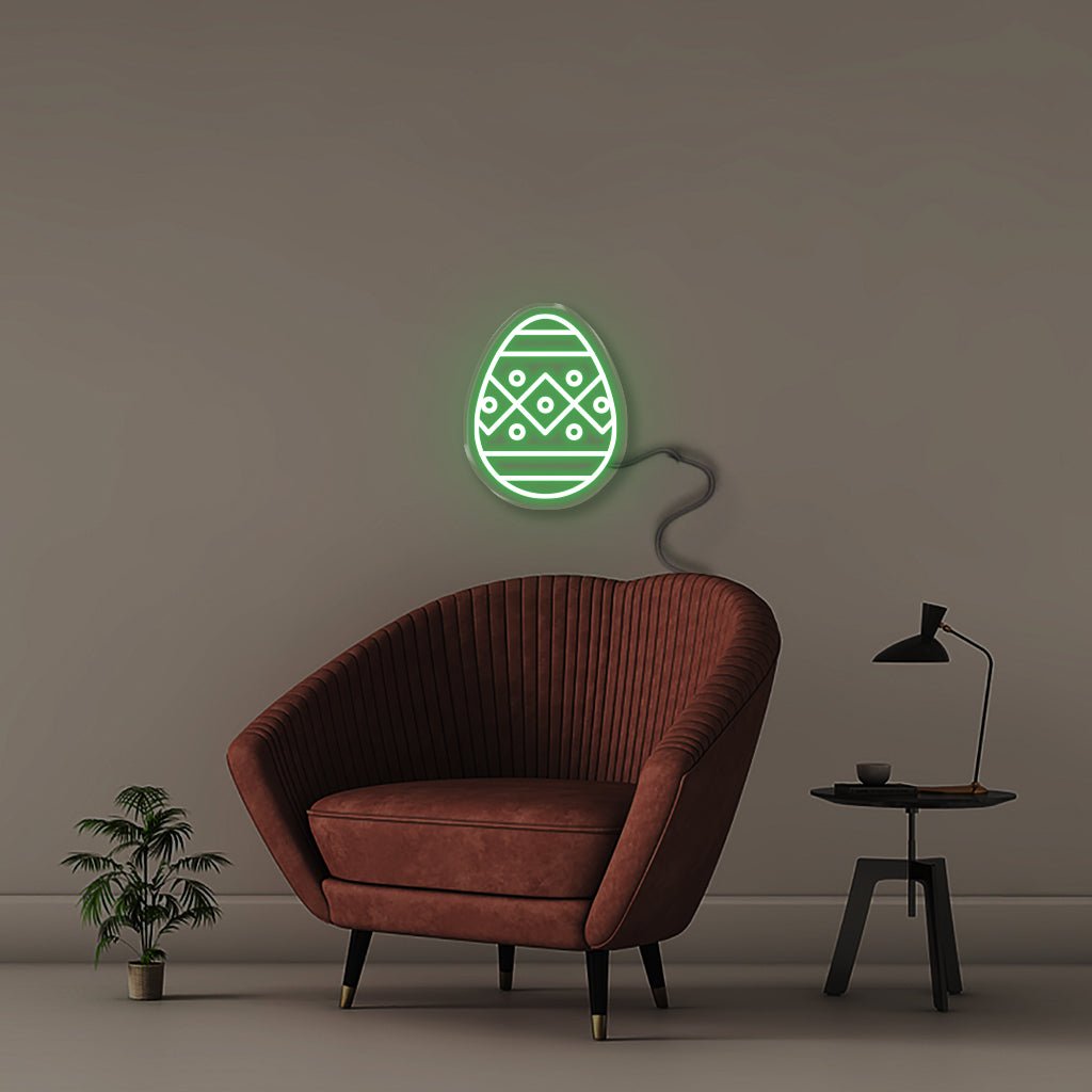 Easter Egg - Neonific - LED Neon Signs - 50 CM - Green