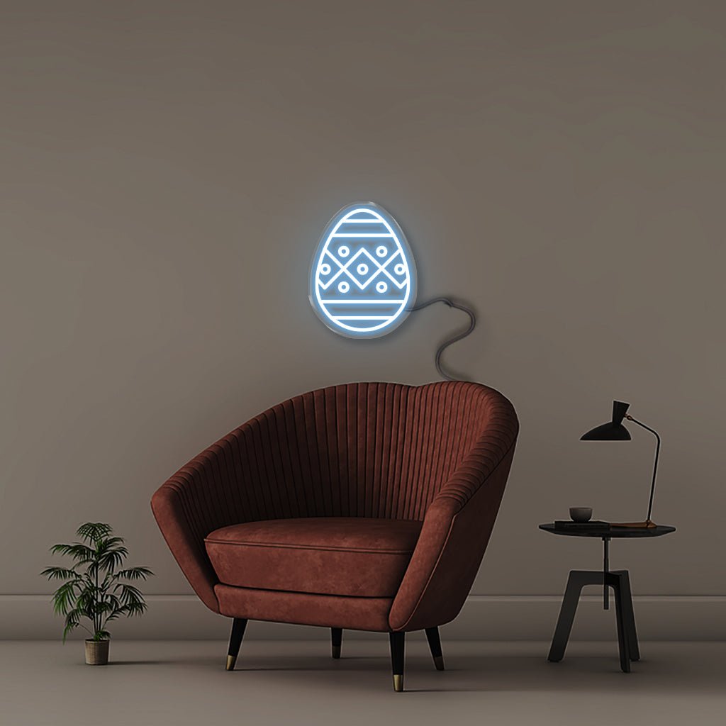 Easter Egg - Neonific - LED Neon Signs - 50 CM - Light Blue