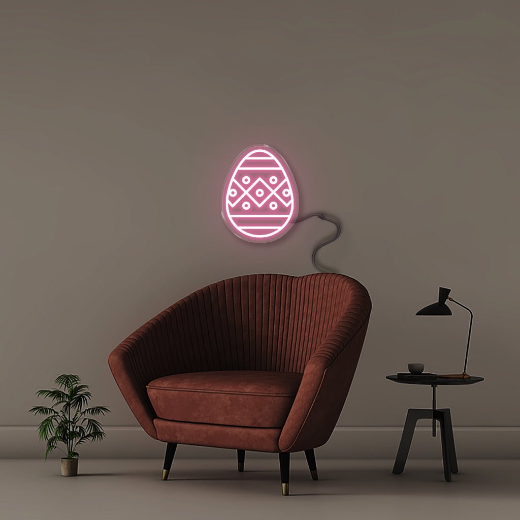 Easter Egg - Neonific - LED Neon Signs - 50 CM - Light Pink