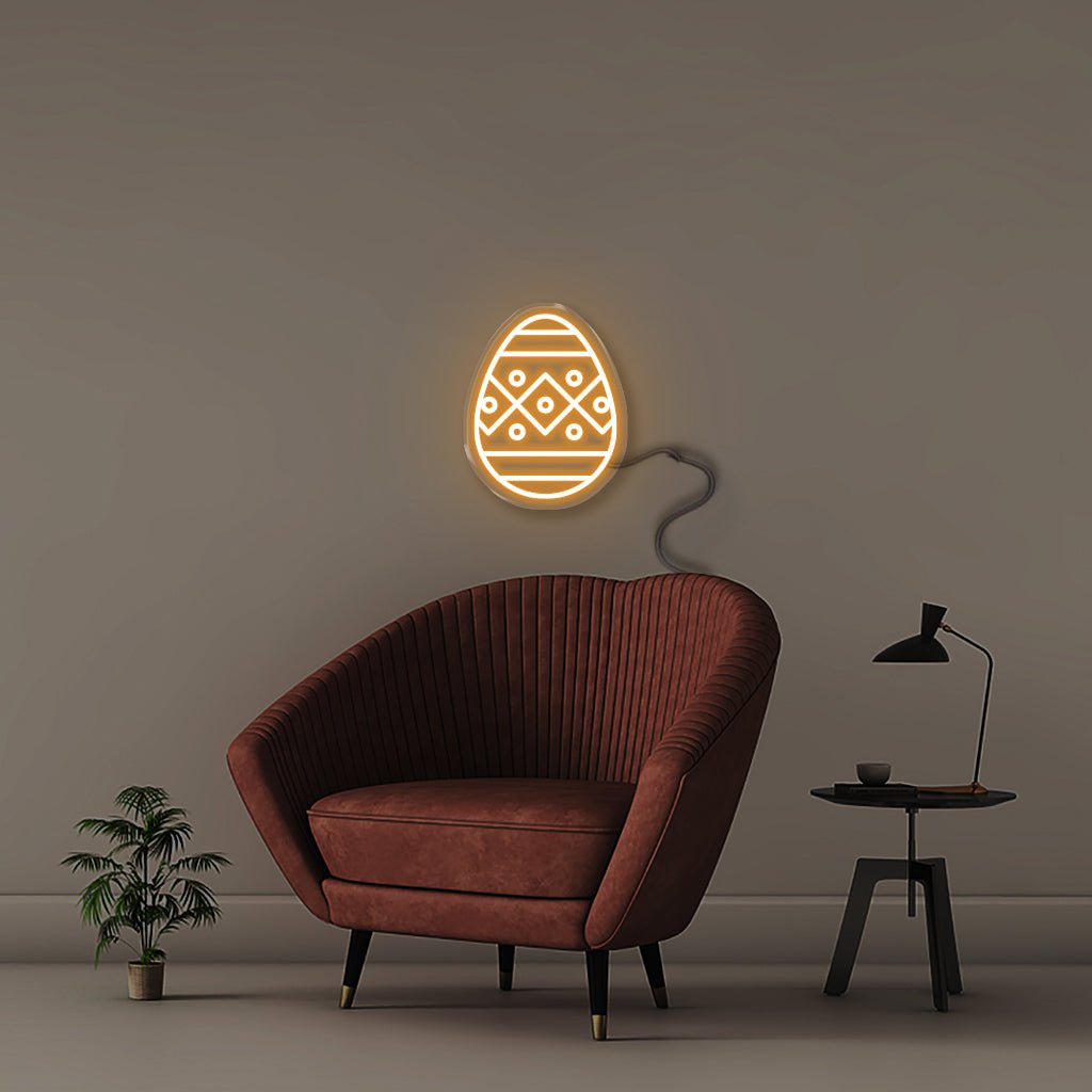 Easter Egg - Neonific - LED Neon Signs - 50 CM - Orange