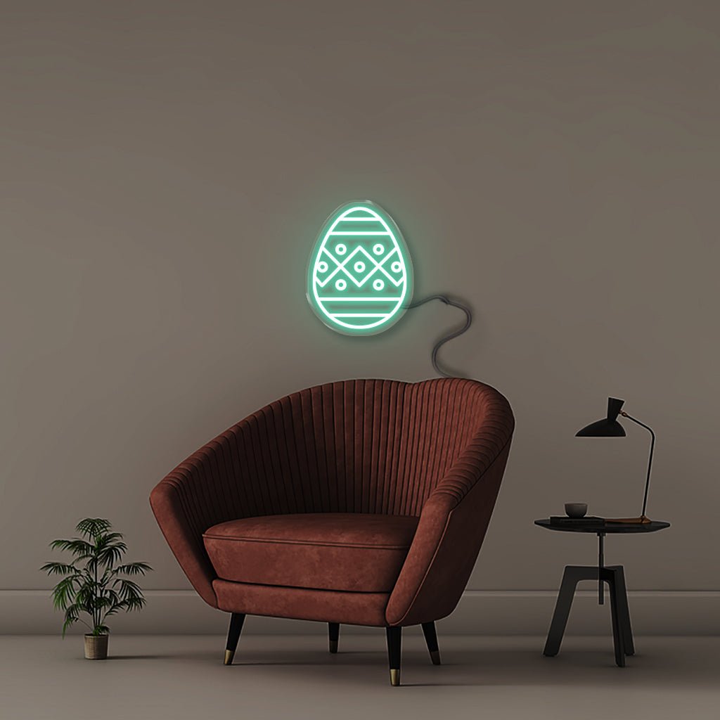 Easter Egg - Neonific - LED Neon Signs - 50 CM - Sea Foam