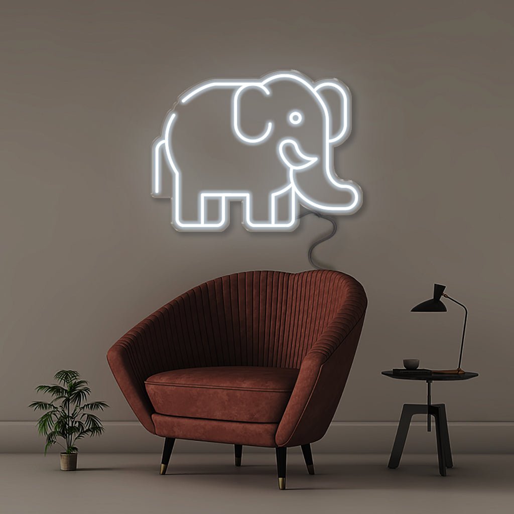 Elephant - Neonific - LED Neon Signs - 50 CM - Cool White
