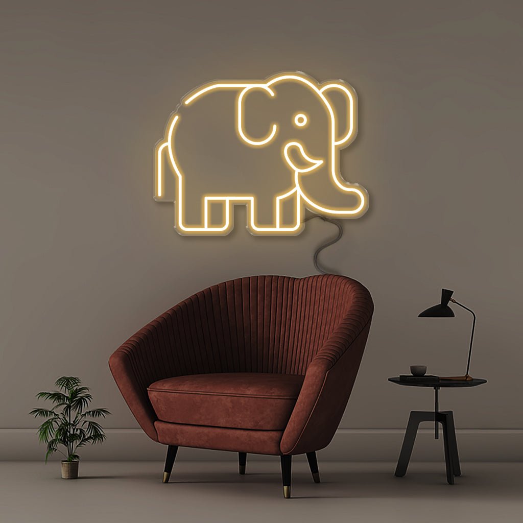 Elephant - Neonific - LED Neon Signs - 50 CM - Warm White