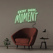Enjoy Every Moment - Neonific - LED Neon Signs - 50 CM - Green
