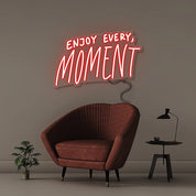 Enjoy Every Moment - Neonific - LED Neon Signs - 50 CM - Red