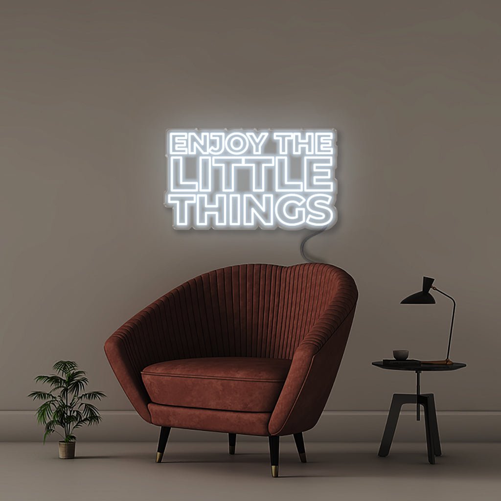 Enjoy the little things - Neonific - LED Neon Signs - 50 CM - Cool White