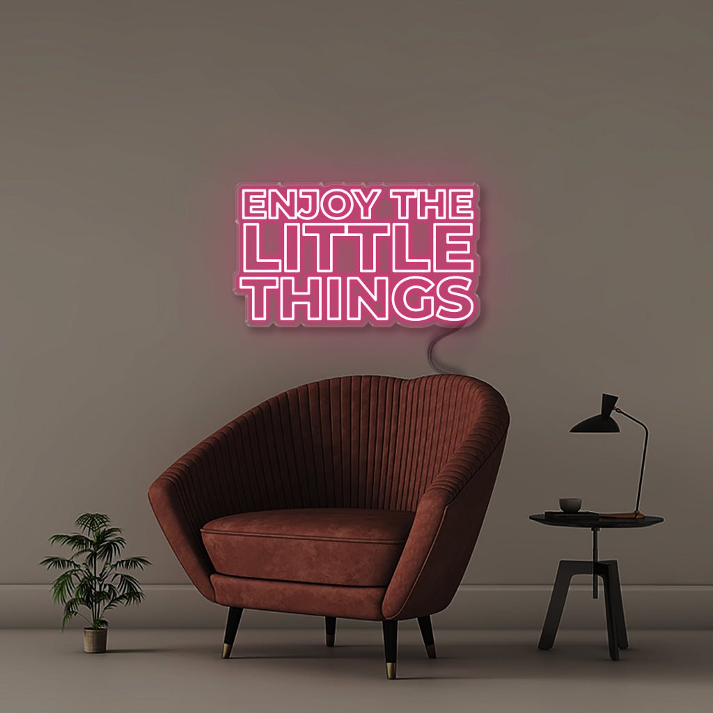 Enjoy the little things - Neonific - LED Neon Signs - 50 CM - Pink