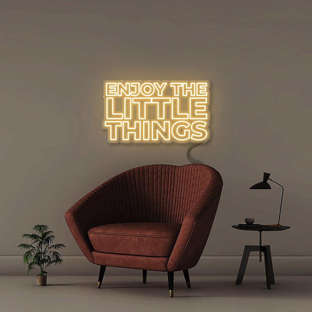 Enjoy the little things - Neonific - LED Neon Signs - 50 CM - Warm White