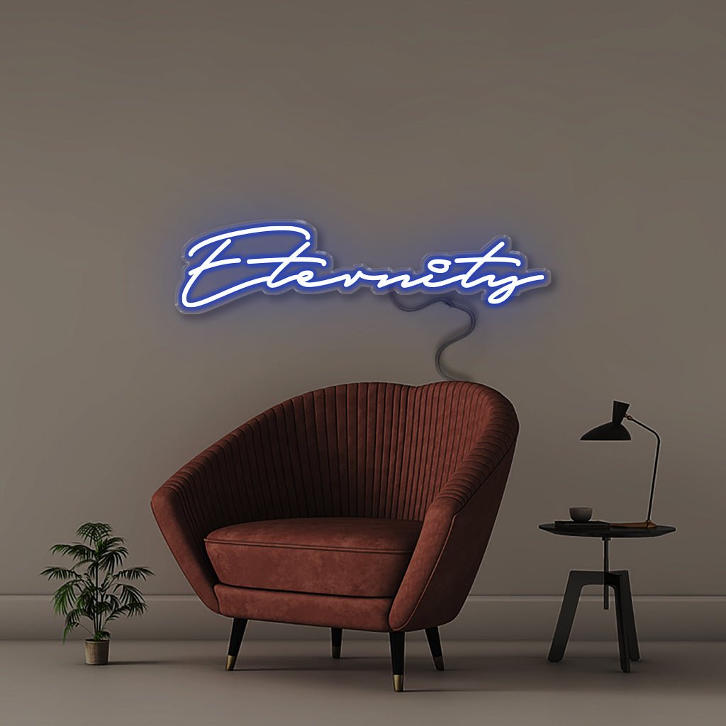 Eternity - Neonific - LED Neon Signs - 50 CM - Blue