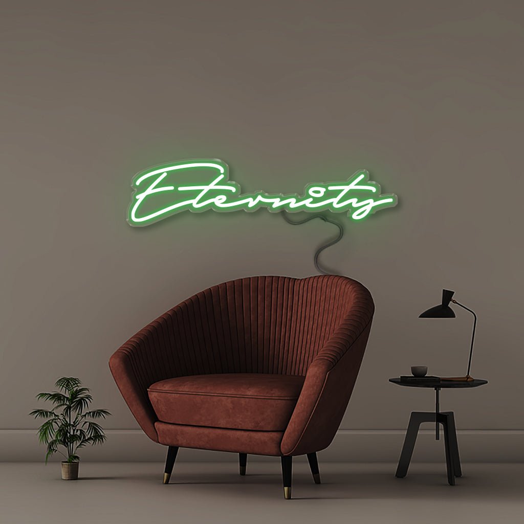 Eternity - Neonific - LED Neon Signs - 50 CM - Green