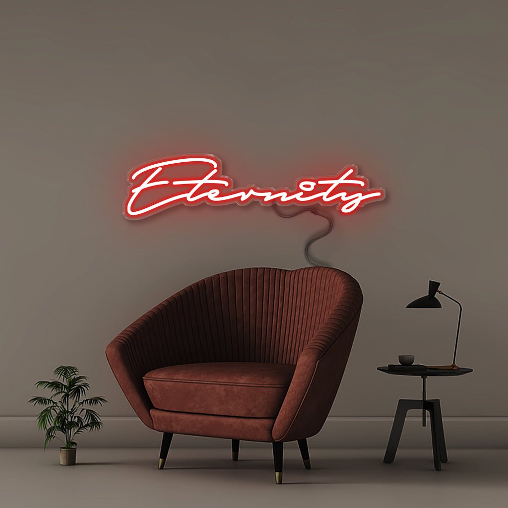 Eternity - Neonific - LED Neon Signs - 50 CM - Red