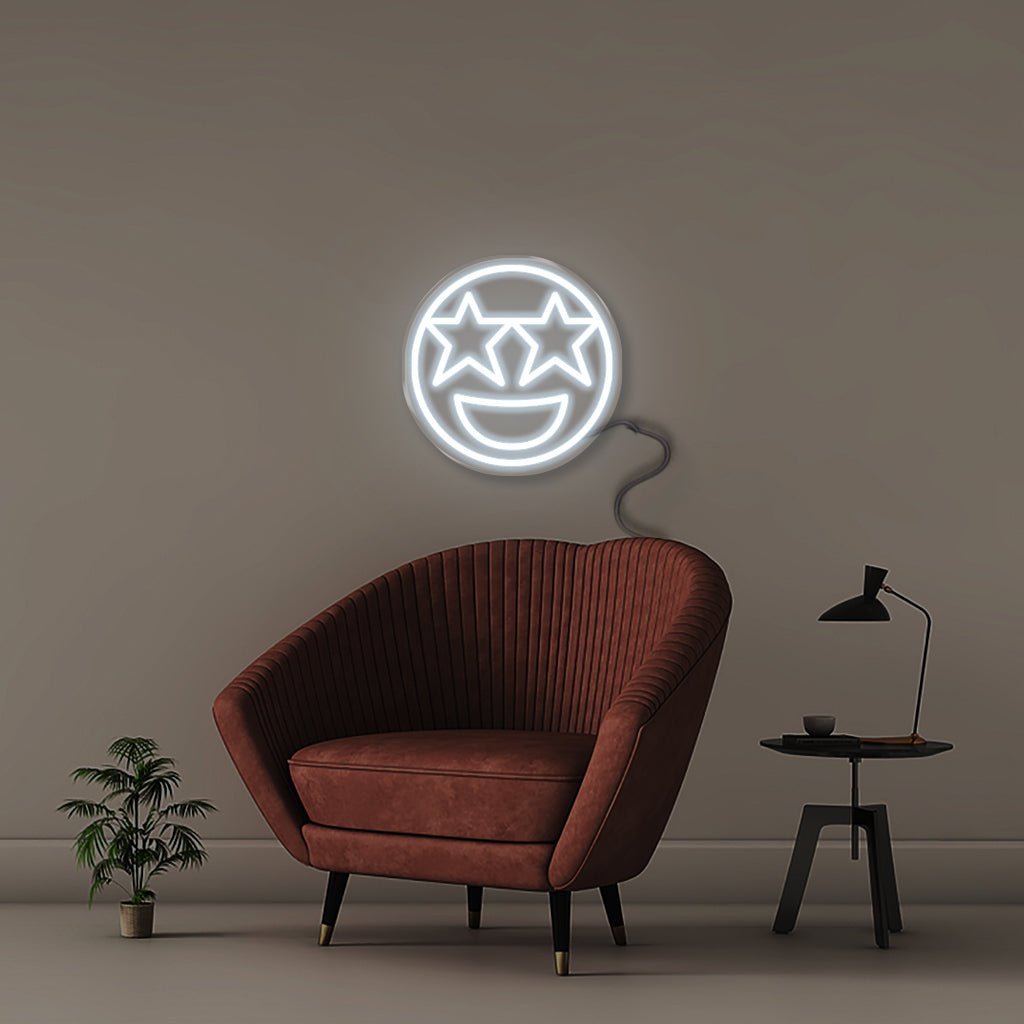 Excited Emoji - Neonific - LED Neon Signs - 50 CM - Cool White