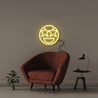 Excited Emoji - Neonific - LED Neon Signs - 50 CM - Yellow