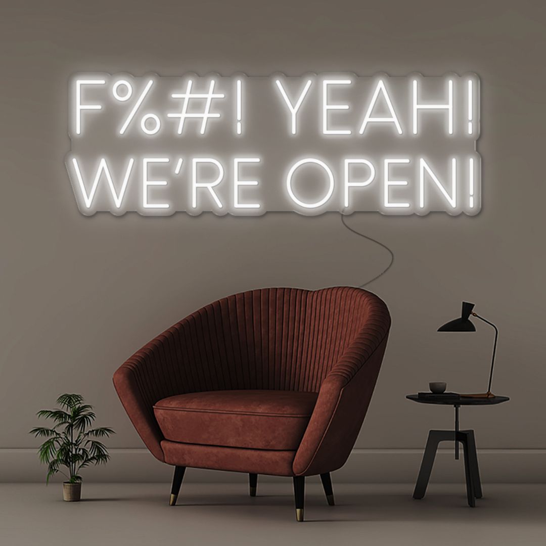 F! Yeah! We're Open - Neonific - LED Neon Signs - 36" (91cm) -