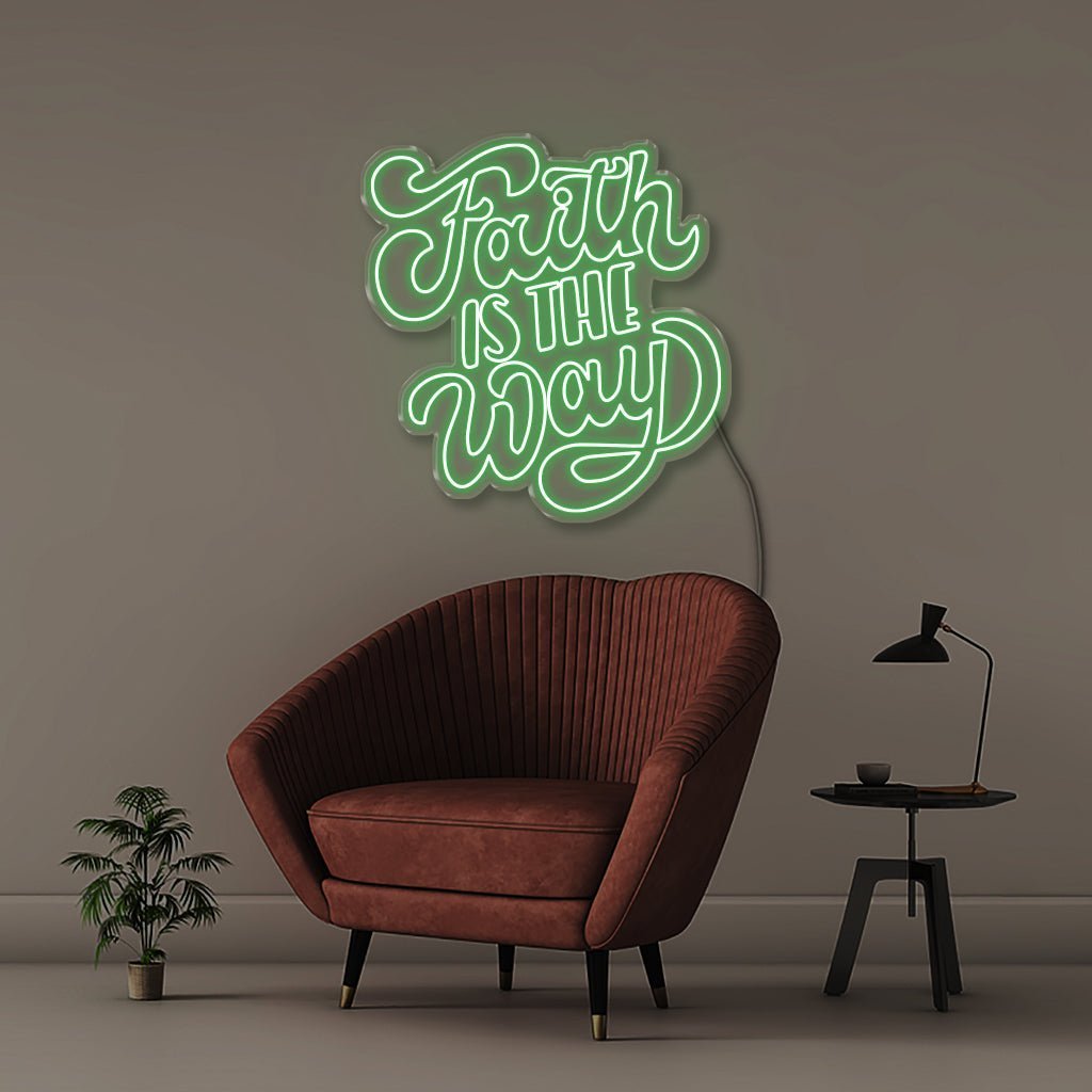 Faith is the Way - Neonific - LED Neon Signs - 75 CM - Green